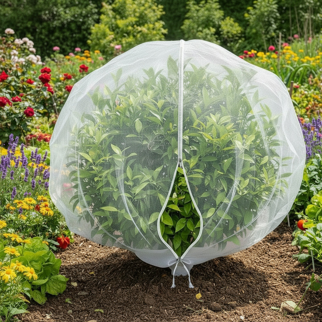 Breathable Mesh Fruit Protection Bags with Adjustable Drawstring Closure