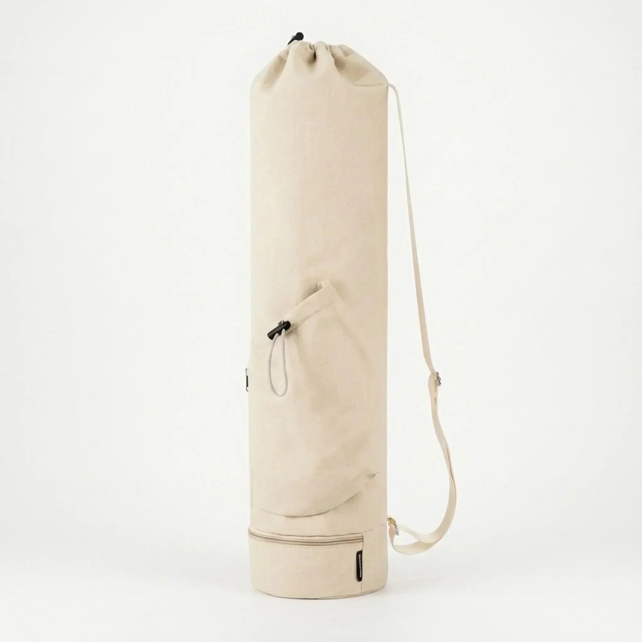 Crossbody Cylindrical Fitness Mat Carrier with Hydration Pocket