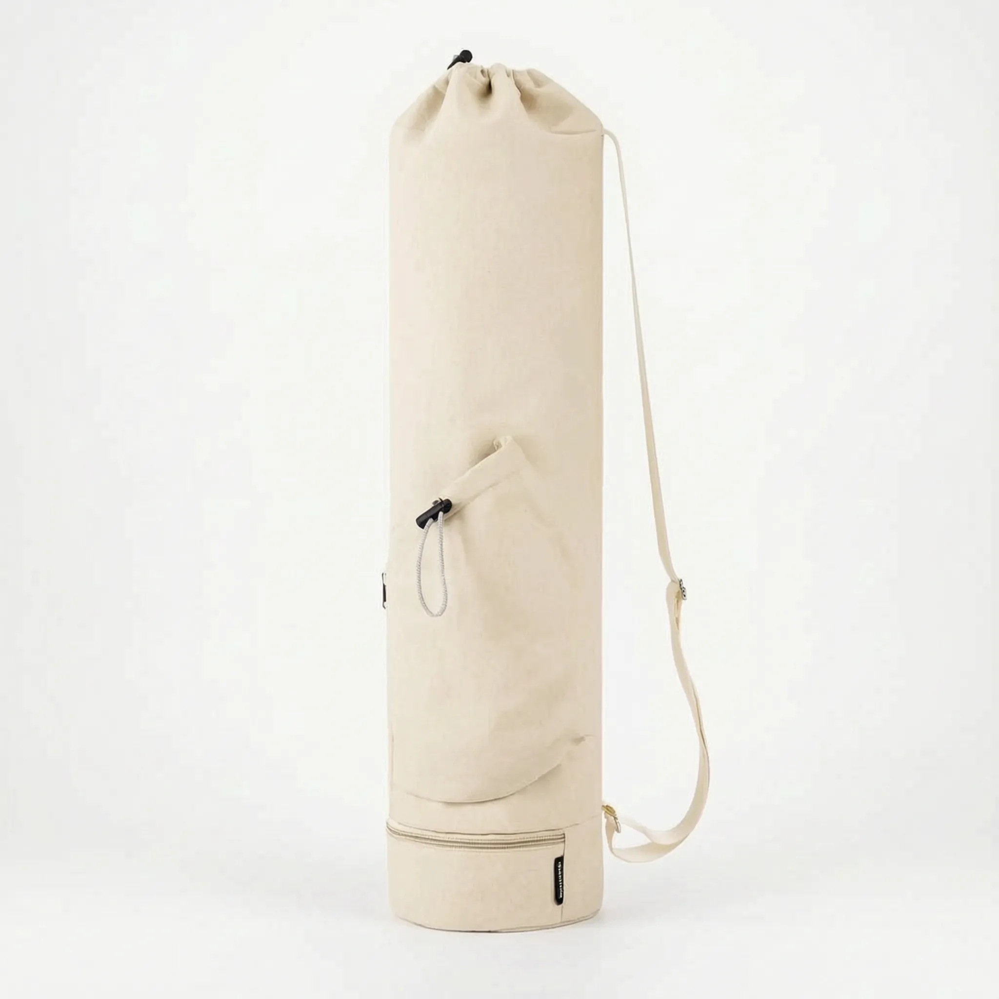 Crossbody Cylindrical Fitness Mat Carrier with Hydration Pocket