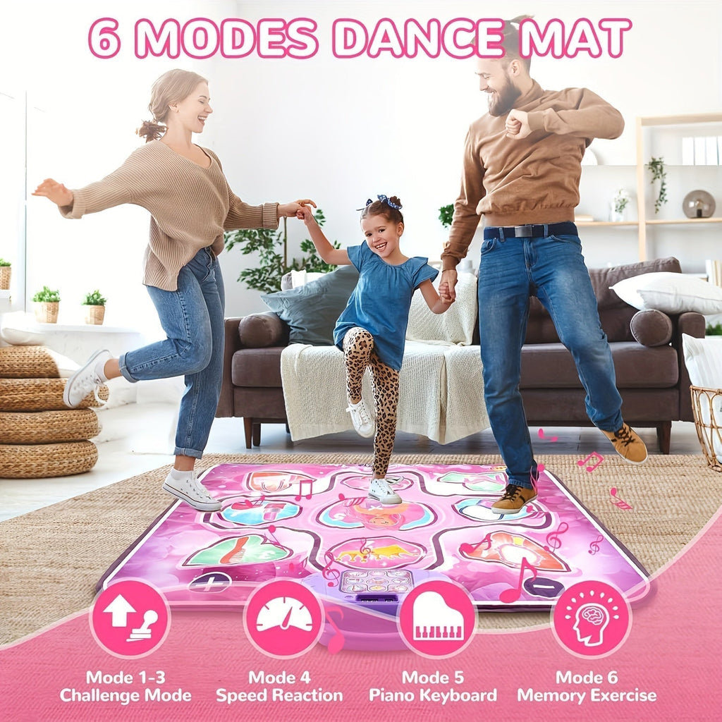 RhythmHop Interactive Dance Mat for Kids with Music and Score Game