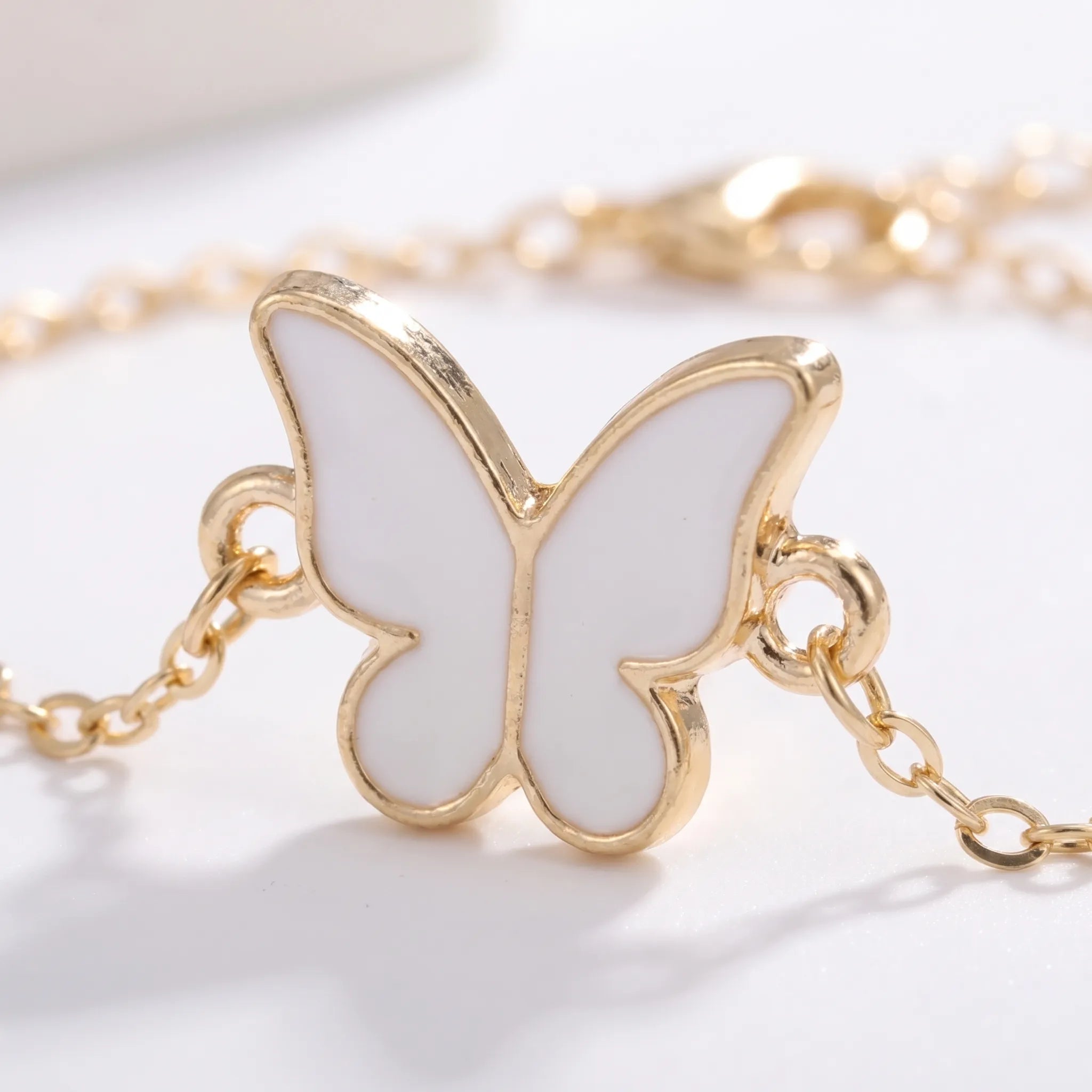 ButterLuxe Butterfly Jewelry Set with Necklace, Bracelet, Ring and Earrings