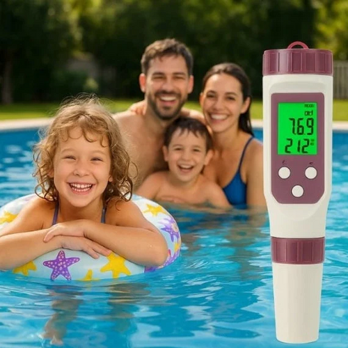 AquaCheck 7-Parameter Digital Water Tester with Mobile App for Pools and Spas