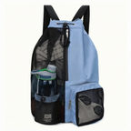 Ventilated Drawstring Sports Backpack with Wet Gear Compartment