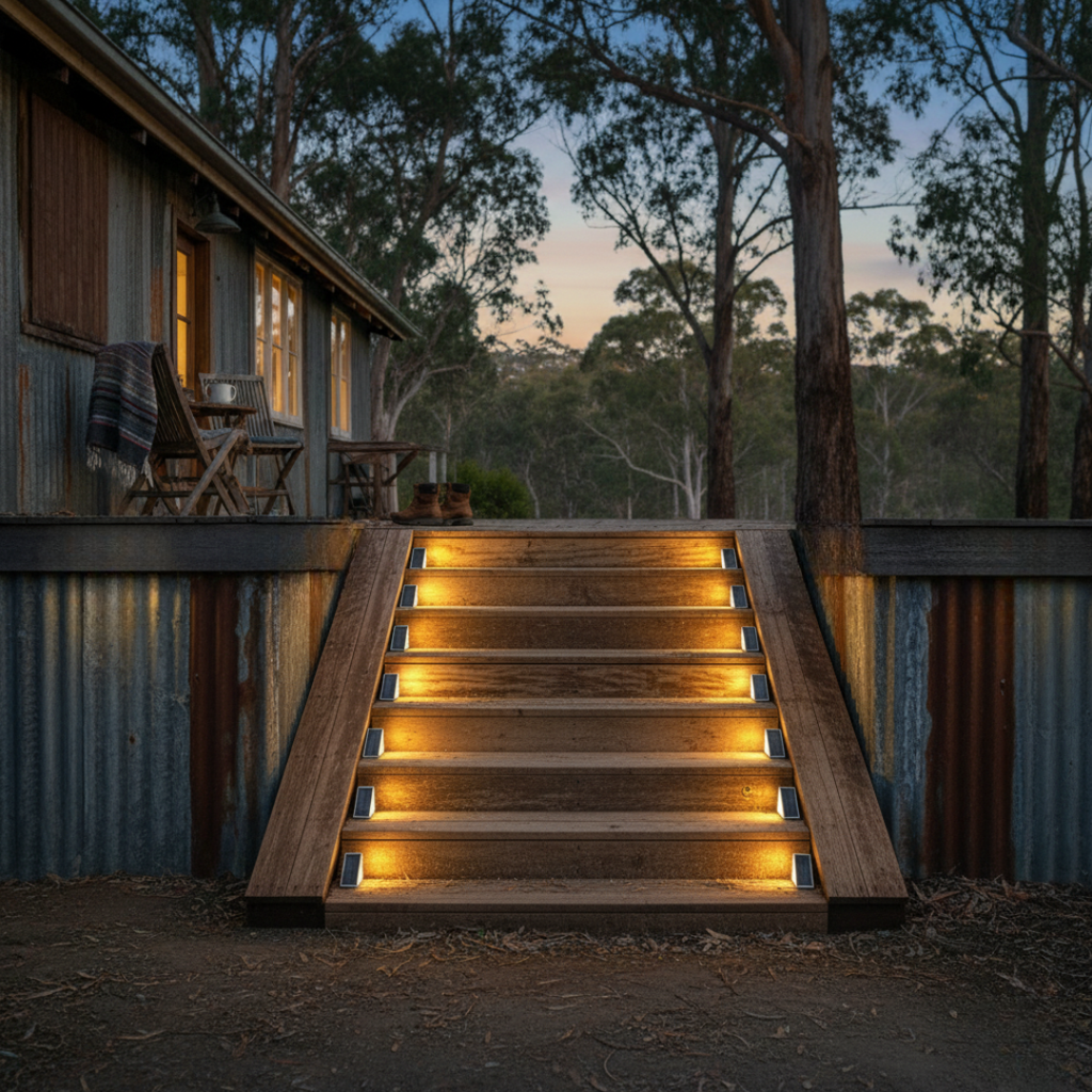 PathGlow Solar LED Step Lights for Outdoor Stairs and Pathways