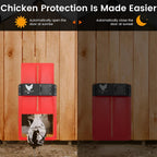CoopGuard Automatic Chicken Coop Door with Light Sensor Control