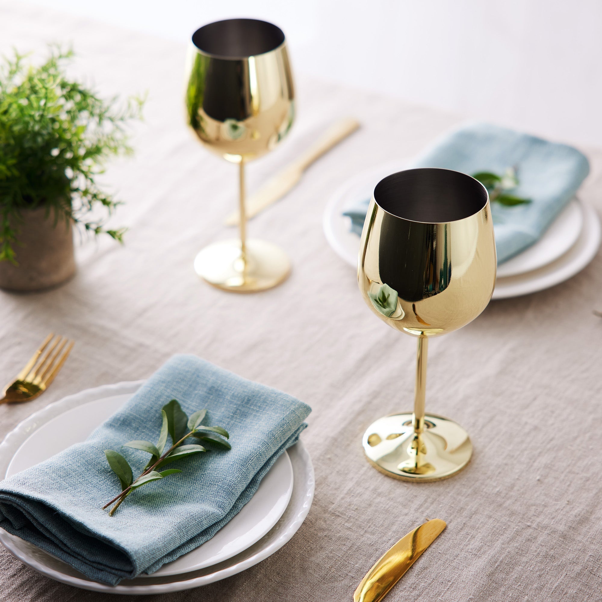 Premium Gold Stainless Steel Wine Glasses with Shatterproof Design | Perfect for Home Bars and Outdoor Gatherings