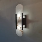 StoneAura LED Marble Wall Sconce for Hallway Bedroom and Living Room