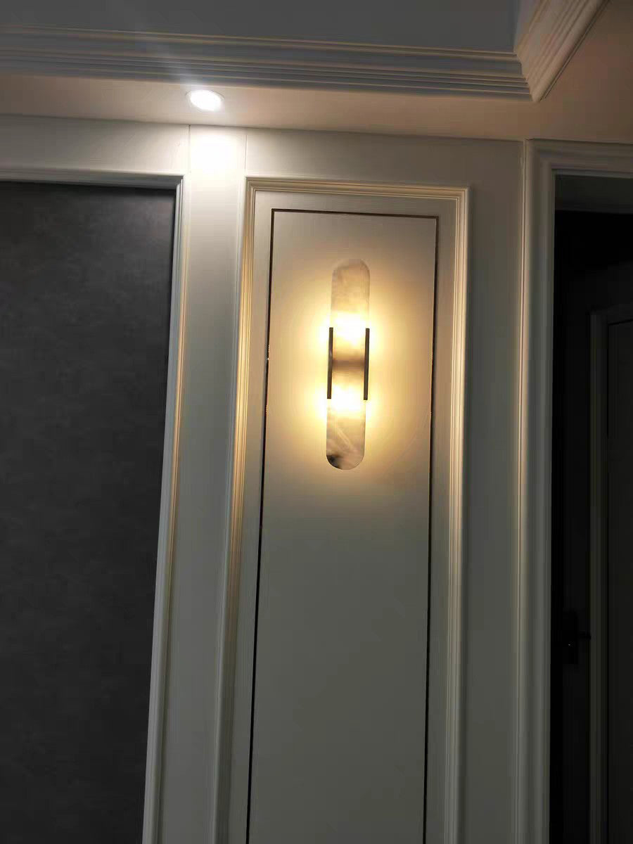 StoneAura LED Marble Wall Sconce for Hallway Bedroom and Living Room