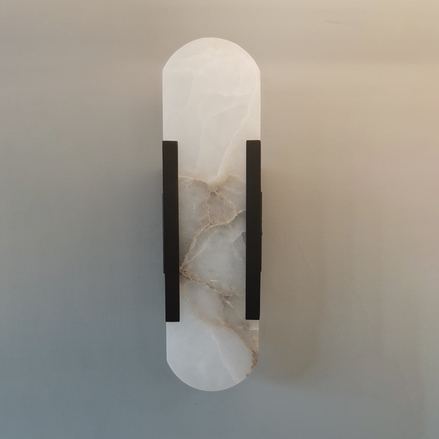 StoneAura LED Marble Wall Sconce for Hallway Bedroom and Living Room