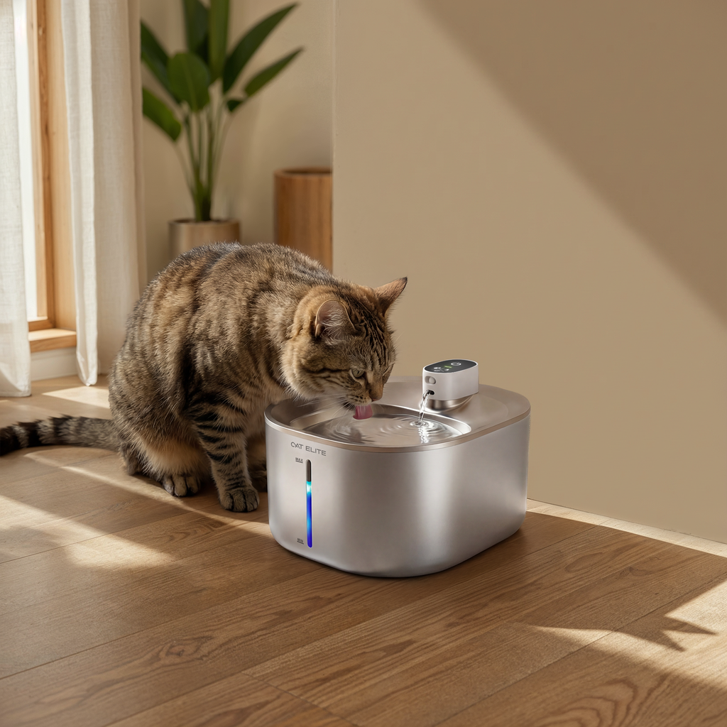 PurePaw Flow Cat Water Fountain Quiet Filtered Pet Drinking Fountain