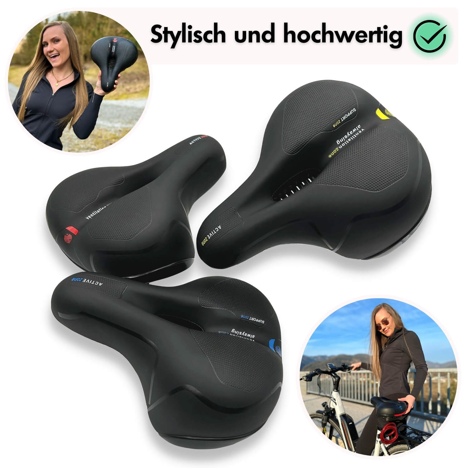 RideEase Comfort Bike Saddle | Ergonomic Gel Bicycle Seat