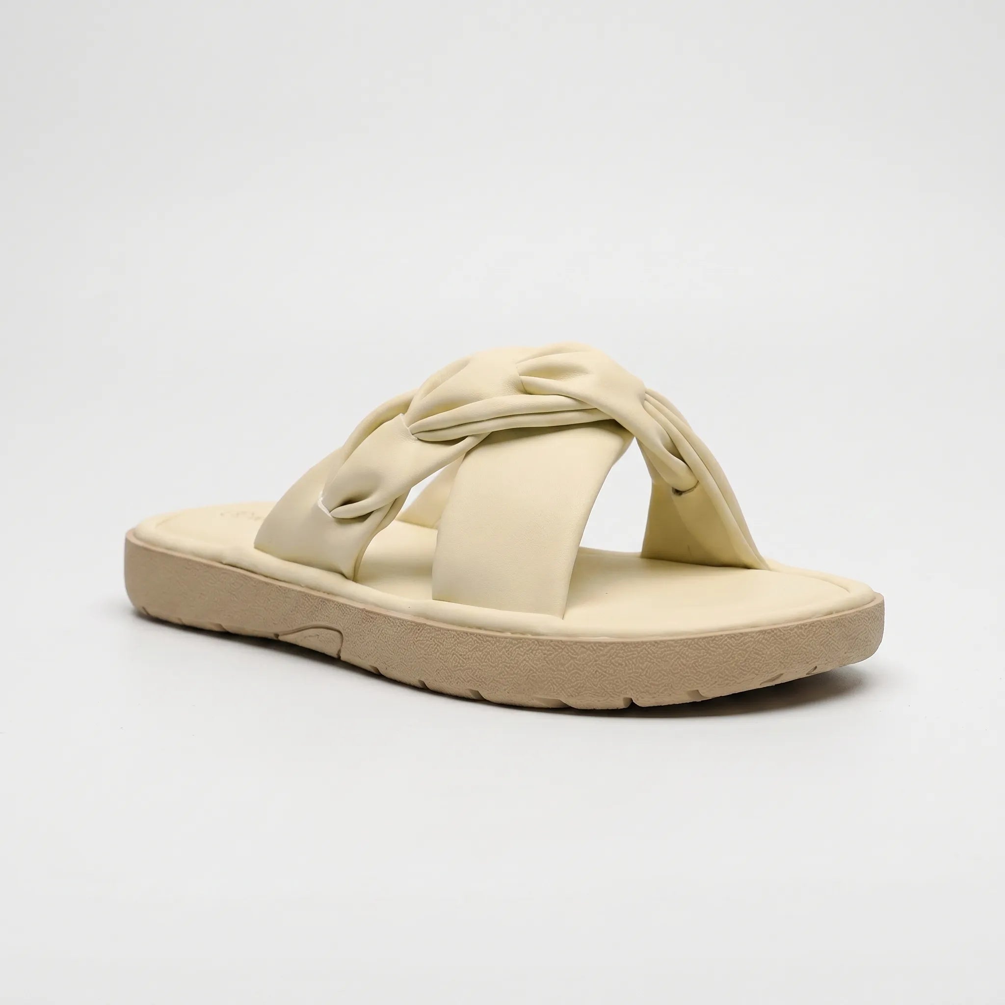 CoastTwist Women's Flat Slip-On Sandals with Twisted Strap