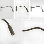 FlexBeam LED Gooseneck Wall Reading Light for Bedroom and Study
