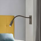 FlexBeam LED Gooseneck Wall Reading Light for Bedroom and Study