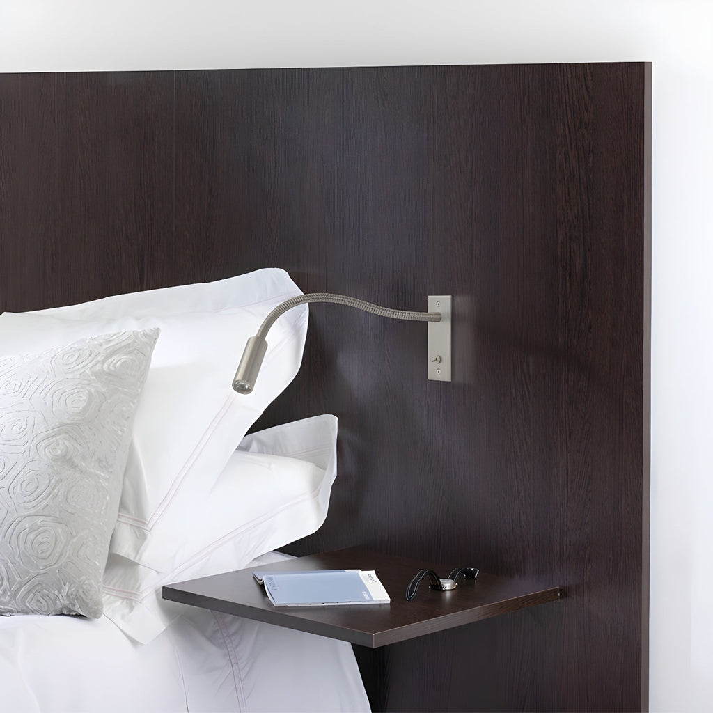 FlexBeam LED Gooseneck Wall Reading Light for Bedroom and Study