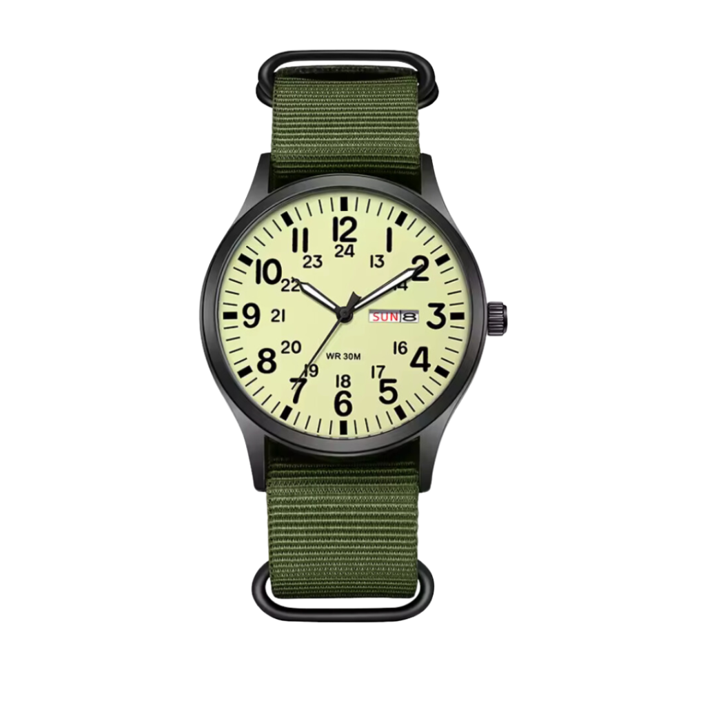 Tactical Field Analog Watch - Rugged Outdoor Timepiece