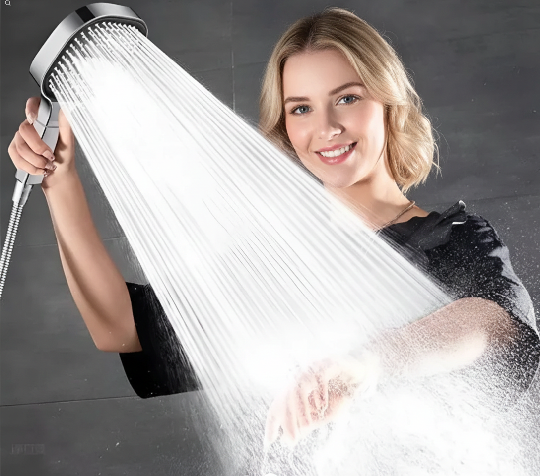 AquaPulse High Pressure Shower Head with Multi Spray Settings