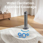 AirFlow Pro Bladeless Tower Fan with 8 Speed Settings and 90 Degree Oscillation