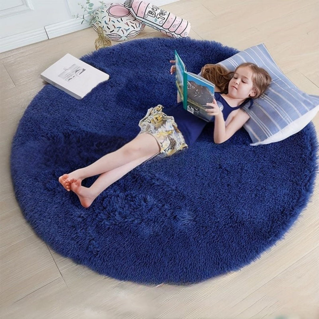 Nuvello Soft Round Rug Non-Slip