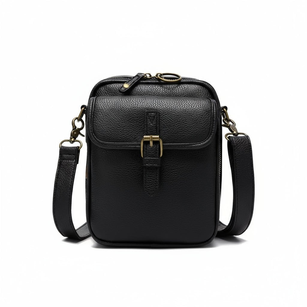 UrbanVault Compact Crossbody Bag with Secure Zipper Storage for Everyday
