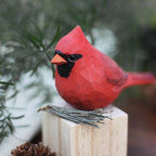 NordPerch Wooden Bird Figurines Scandinavian Home Decor Set