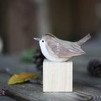 NordPerch Wooden Bird Figurines Scandinavian Home Decor Set