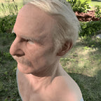 Realistic Old Man Latex Costume Mask for Adults