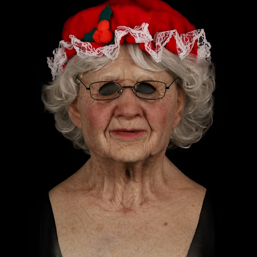 Realistic Old Man Latex Costume Mask for Adults