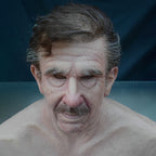 Realistic Old Man Latex Costume Mask for Adults