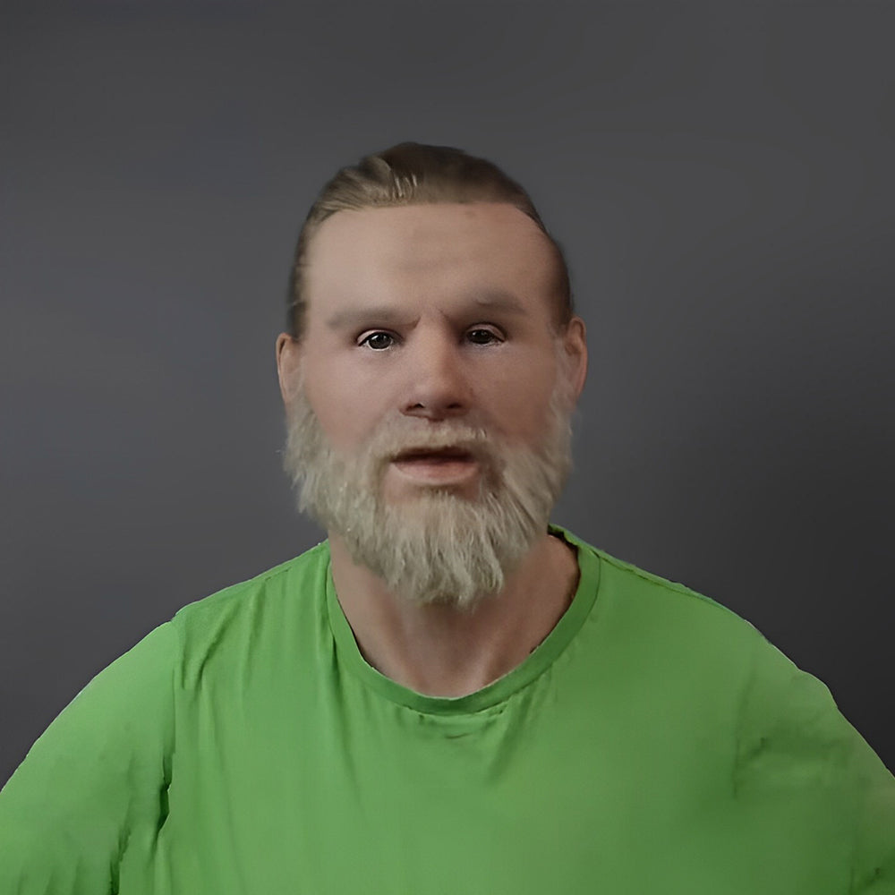 Realistic Old Man Latex Costume Mask for Adults