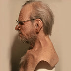 Realistic Old Man Latex Costume Mask for Adults