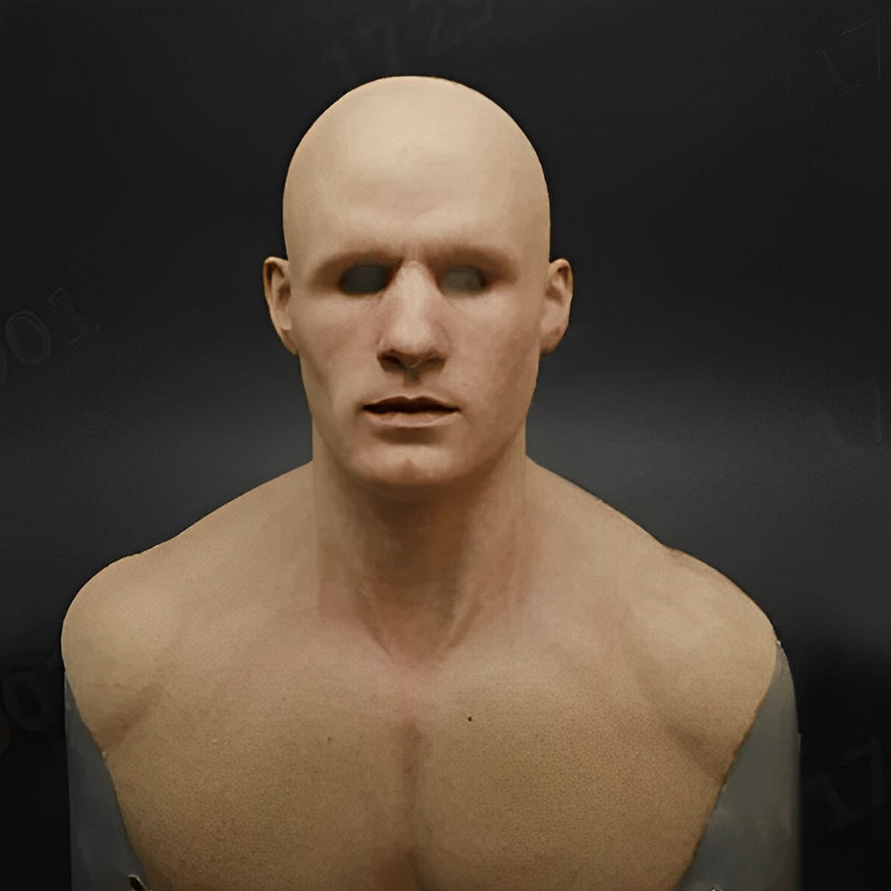 Realistic Old Man Latex Costume Mask for Adults