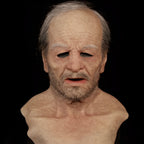 Realistic Old Man Latex Costume Mask for Adults