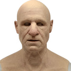 Realistic Old Man Latex Costume Mask for Adults