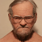 Realistic Old Man Latex Costume Mask for Adults