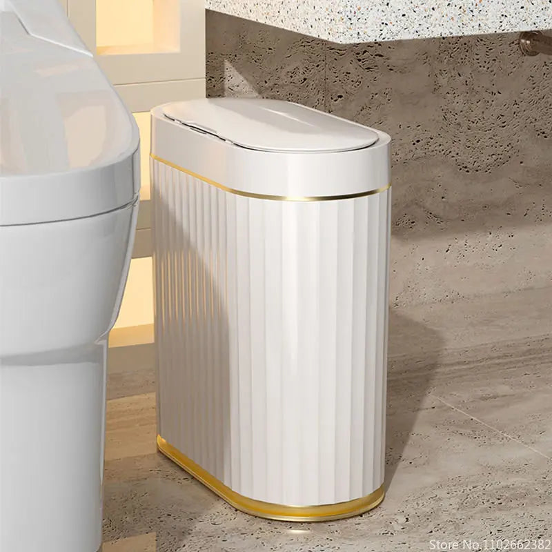 PureSense Touchless Motion Sensor Bathroom Trash Can with Lid