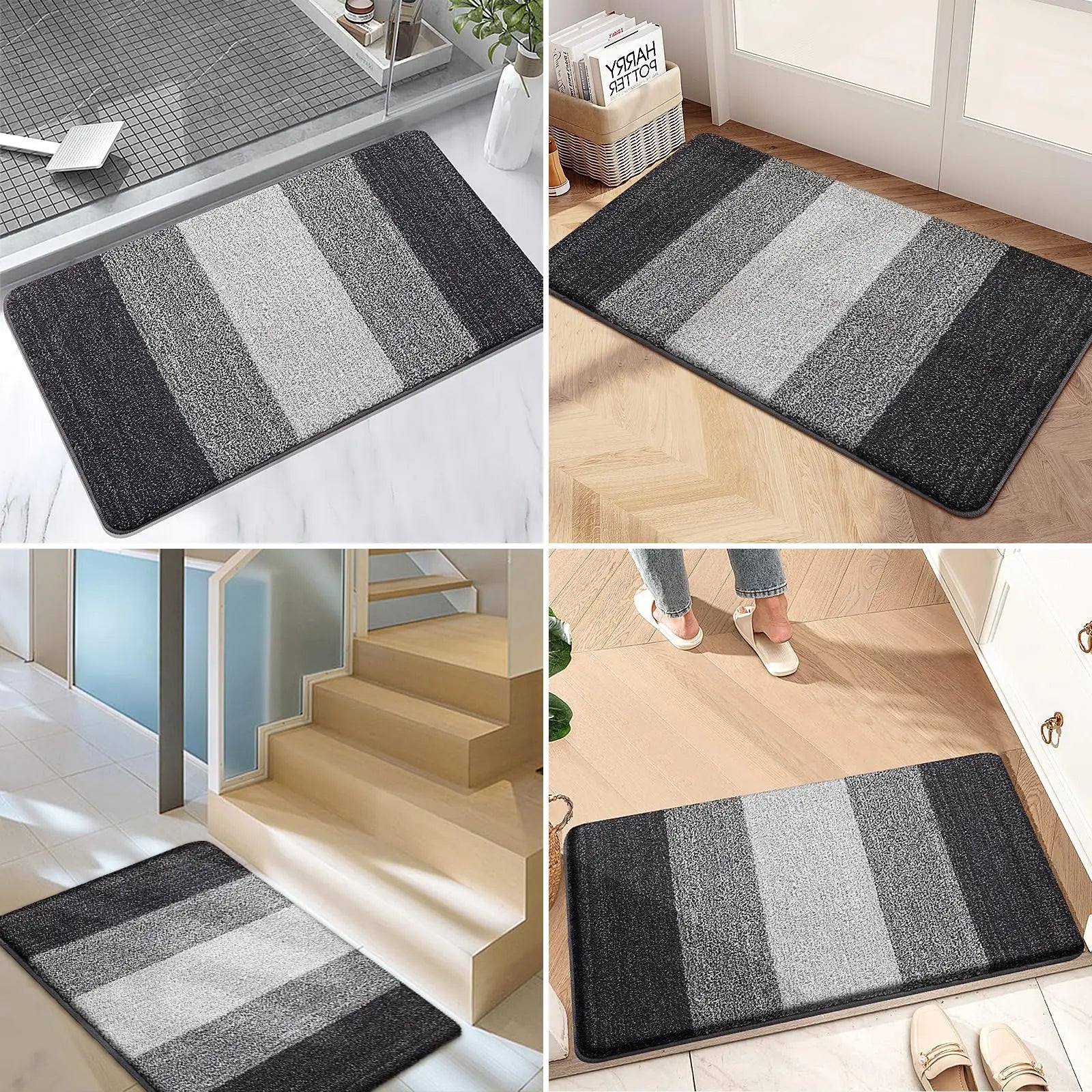 Velora Tapis de Porte Lavable Antidérapant
