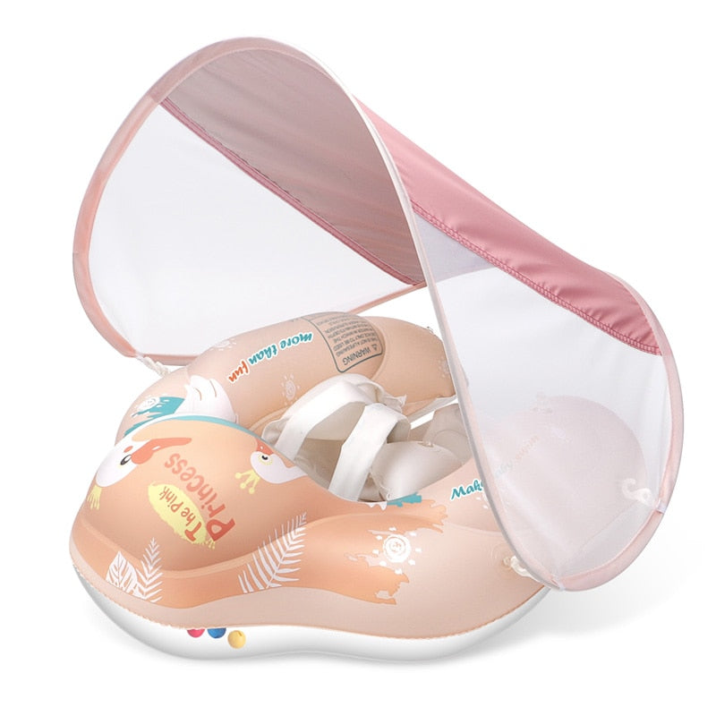 SunnyFloat Baby Swim Ring with Removable Sunshade