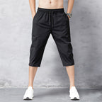 CoastFlex Men's Quick-Dry Long Swim Shorts with Comfortable Fit