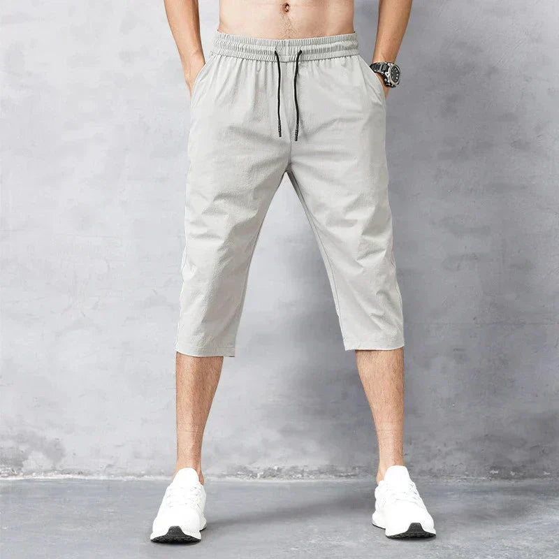 CoastFlex Men's Quick-Dry Long Swim Shorts with Comfortable Fit