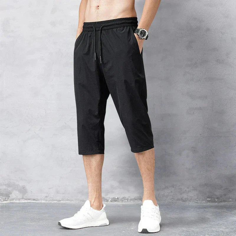 CoastFlex Men's Quick-Dry Long Swim Shorts with Comfortable Fit