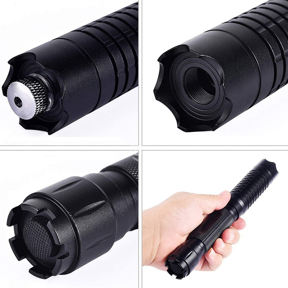 PowerBeam Tactical Flashlight | Rechargeable Blue Laser with 5000m Range | Aluminum Outdoor Light