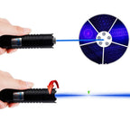 PowerBeam Tactical Flashlight | Rechargeable Blue Laser with 5000m Range | Aluminum Outdoor Light