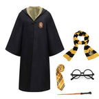 Enchanted House Wizard Robe Set with Cloak, Wand & Accessories