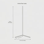 LumiSync RGB LED Dimmable Corner Floor Lamp with Remote