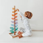 MelodyTree Wooden Marble Sound Tower Educational Activity Toy Set