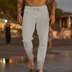Men's Relaxed Fit Linen Trousers