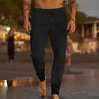 Men's Relaxed Fit Linen Trousers