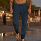Men's Relaxed Fit Linen Trousers