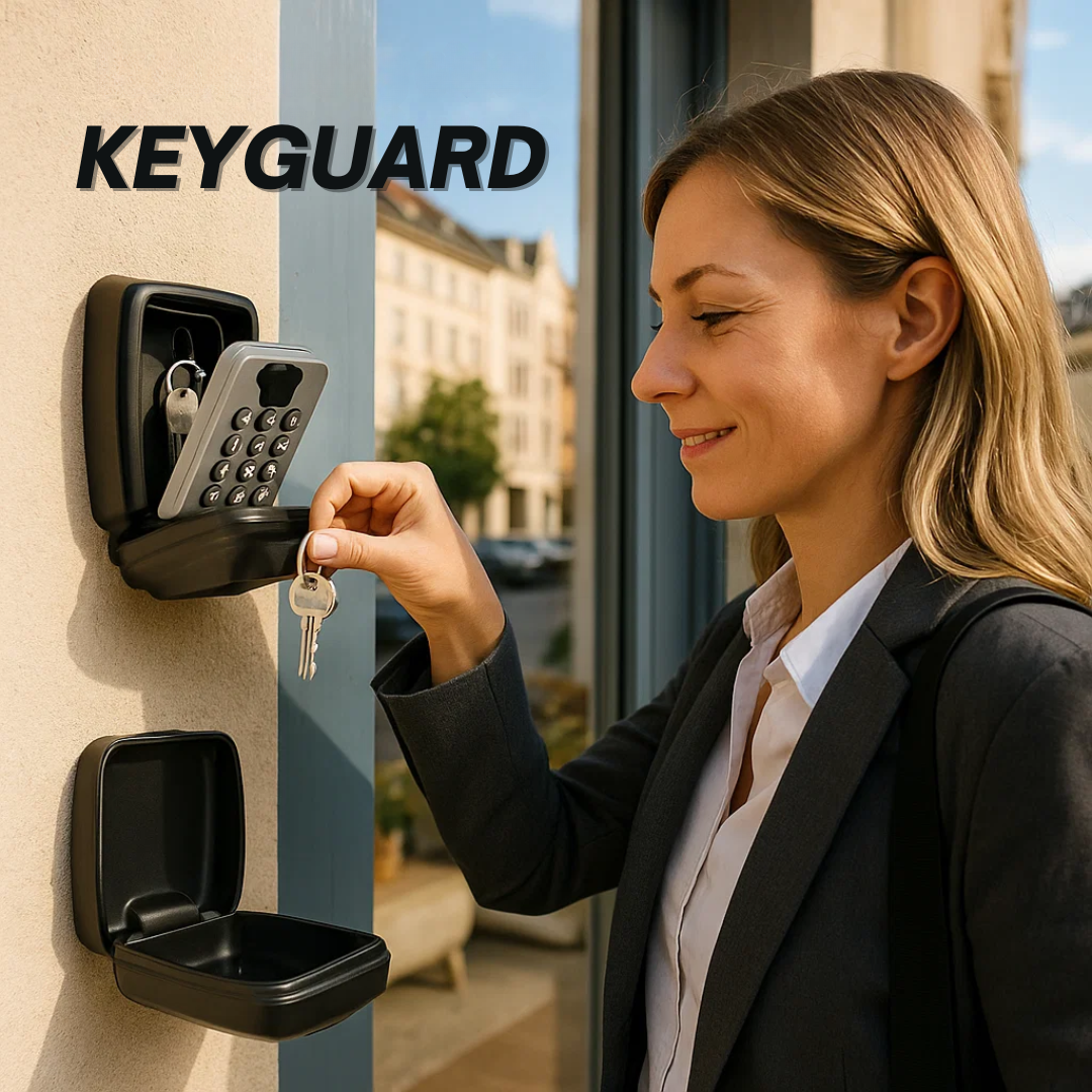 KeyGuard Outdoor Key Safe Wall Mounted Lock Box for Keys